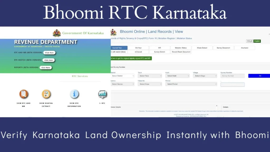 Bhoomi RTC Karnataka